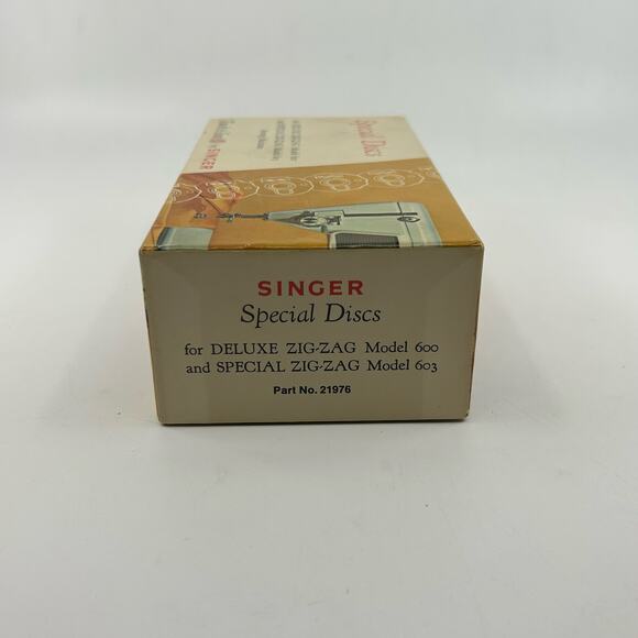 Vintage Special Discs Touch & Sew by Singer 600 & 603 Zig-Zag Machines No. 21976 - Picture 3 of 8